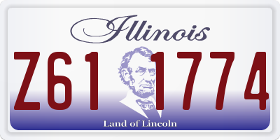 IL license plate Z611774