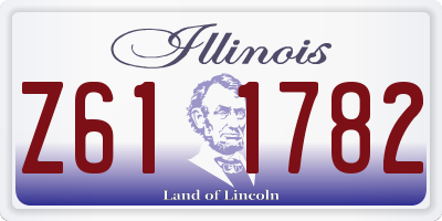 IL license plate Z611782