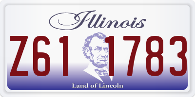 IL license plate Z611783