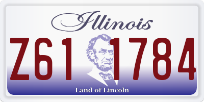 IL license plate Z611784