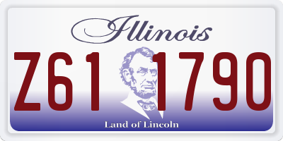 IL license plate Z611790