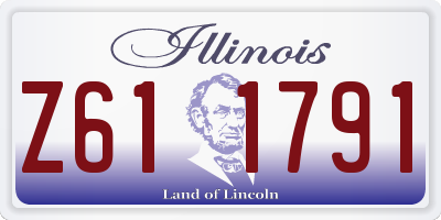 IL license plate Z611791