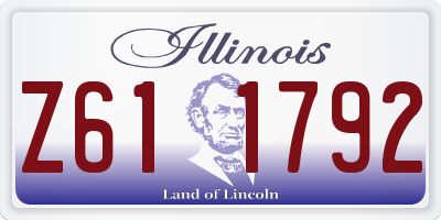 IL license plate Z611792
