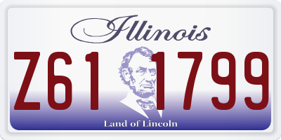 IL license plate Z611799