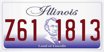 IL license plate Z611813