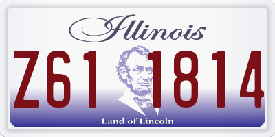 IL license plate Z611814