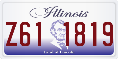 IL license plate Z611819