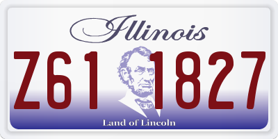IL license plate Z611827