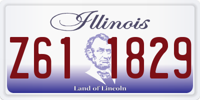 IL license plate Z611829