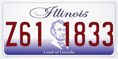 IL license plate Z611833