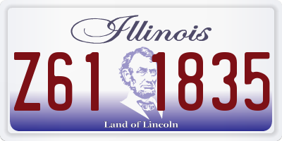 IL license plate Z611835