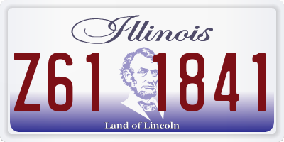 IL license plate Z611841