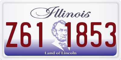 IL license plate Z611853