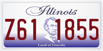 IL license plate Z611855