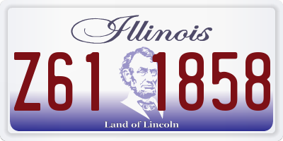 IL license plate Z611858