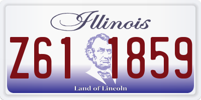 IL license plate Z611859