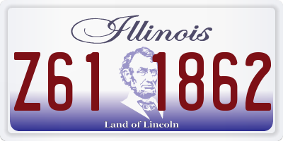 IL license plate Z611862