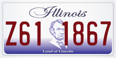 IL license plate Z611867