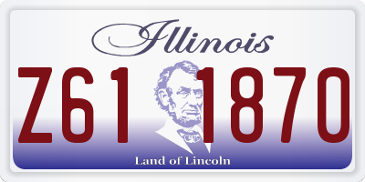 IL license plate Z611870