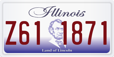 IL license plate Z611871