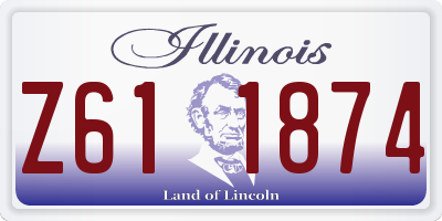 IL license plate Z611874