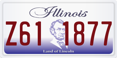 IL license plate Z611877