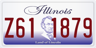IL license plate Z611879