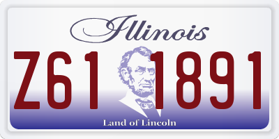 IL license plate Z611891