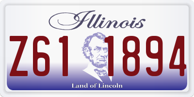 IL license plate Z611894