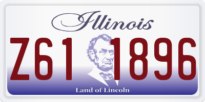 IL license plate Z611896
