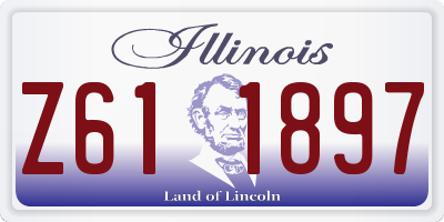 IL license plate Z611897