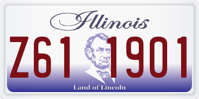 IL license plate Z611901