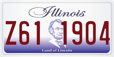 IL license plate Z611904