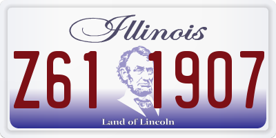 IL license plate Z611907
