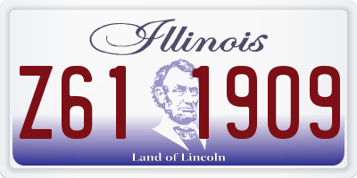 IL license plate Z611909