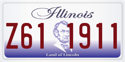 IL license plate Z611911