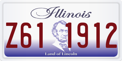 IL license plate Z611912