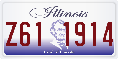 IL license plate Z611914