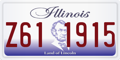 IL license plate Z611915
