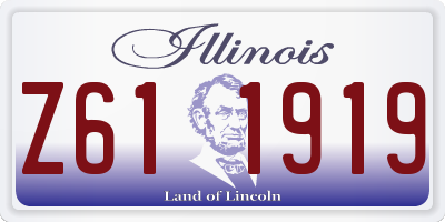 IL license plate Z611919