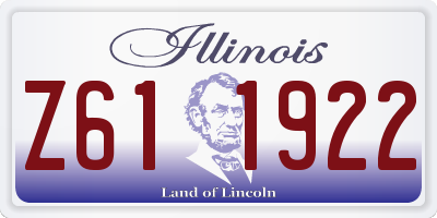 IL license plate Z611922
