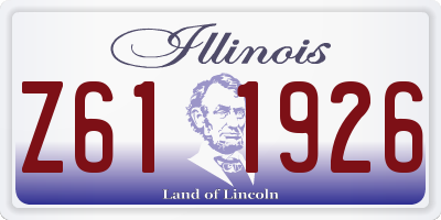 IL license plate Z611926