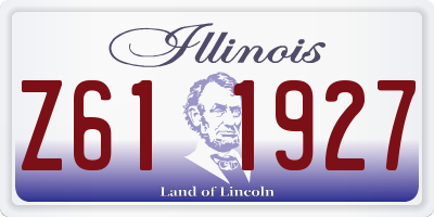 IL license plate Z611927