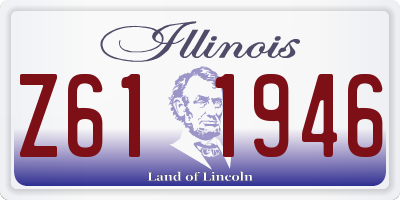 IL license plate Z611946