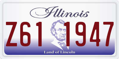 IL license plate Z611947