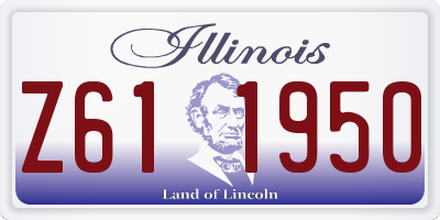 IL license plate Z611950