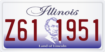 IL license plate Z611951