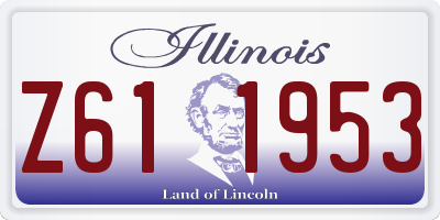 IL license plate Z611953
