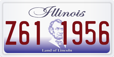 IL license plate Z611956