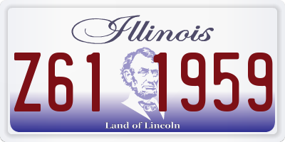 IL license plate Z611959